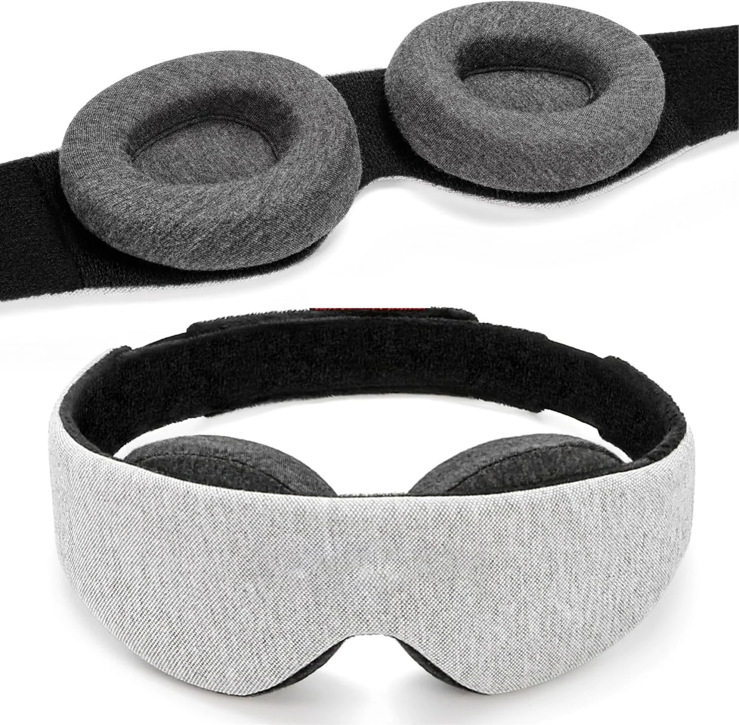Ultimate Comfort Sleep Mask - Complete Light Blocking & Adjustable with Detachable Eye Cups
