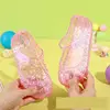 3-8y Girls Sandals Summer Children Crystal Shoes Kids PVC Soft Soled Shoe Toddler Transparent Non-Slip Princess Jelly Sandalias 5