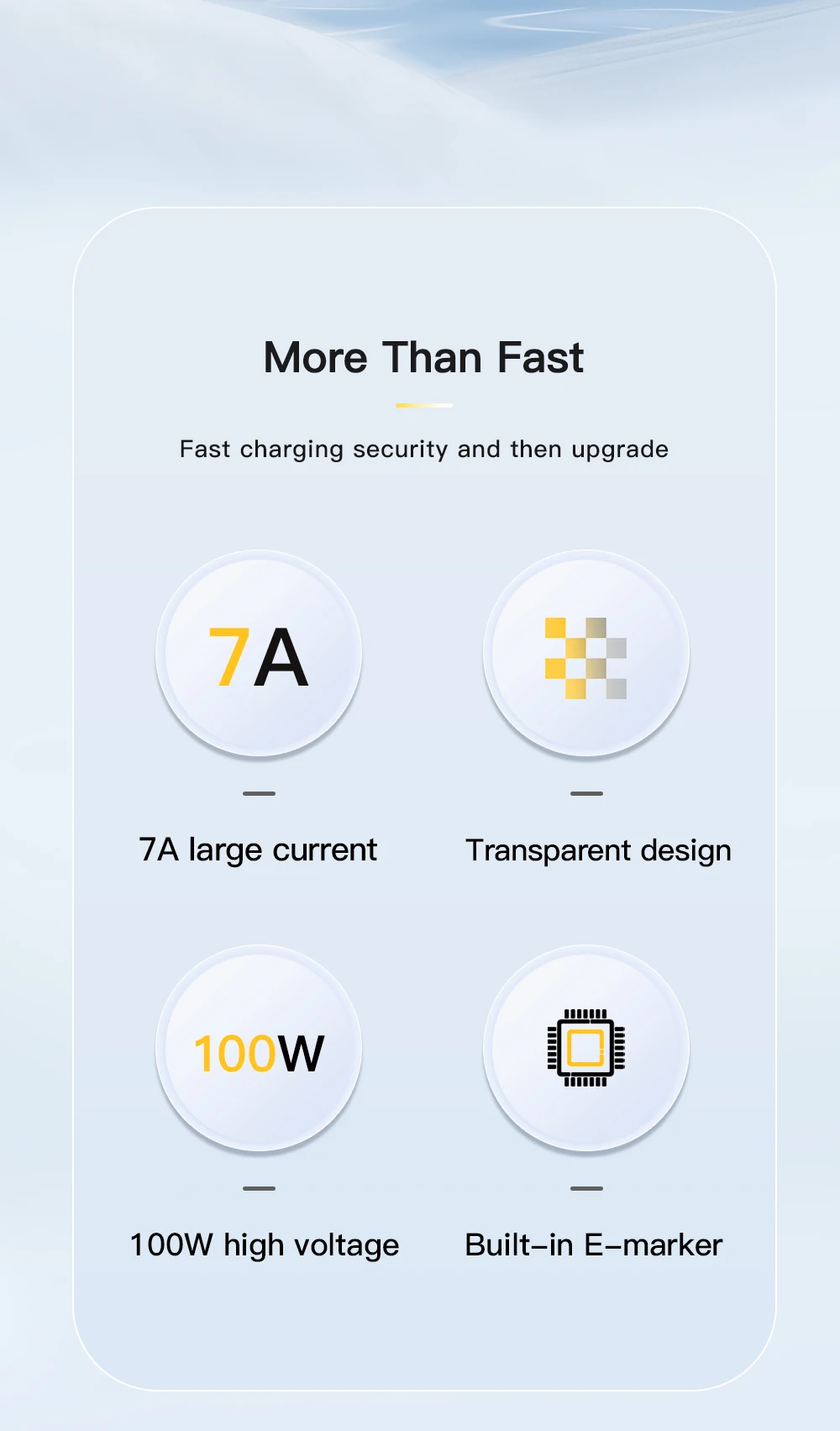 Essager 7A USB Type C Cable PD 100W Fast Charging Wire USB-C Charger Data Cord For Huawei P50 P40 OPPO K10 Honor Oneplus Poco F3