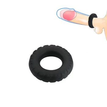 Cock Lock Ring Scrotum Bind Elastic Sex Toys for Men Erection Penis Ring Male Dice Delay Ejaculation Liquid Silicone 5