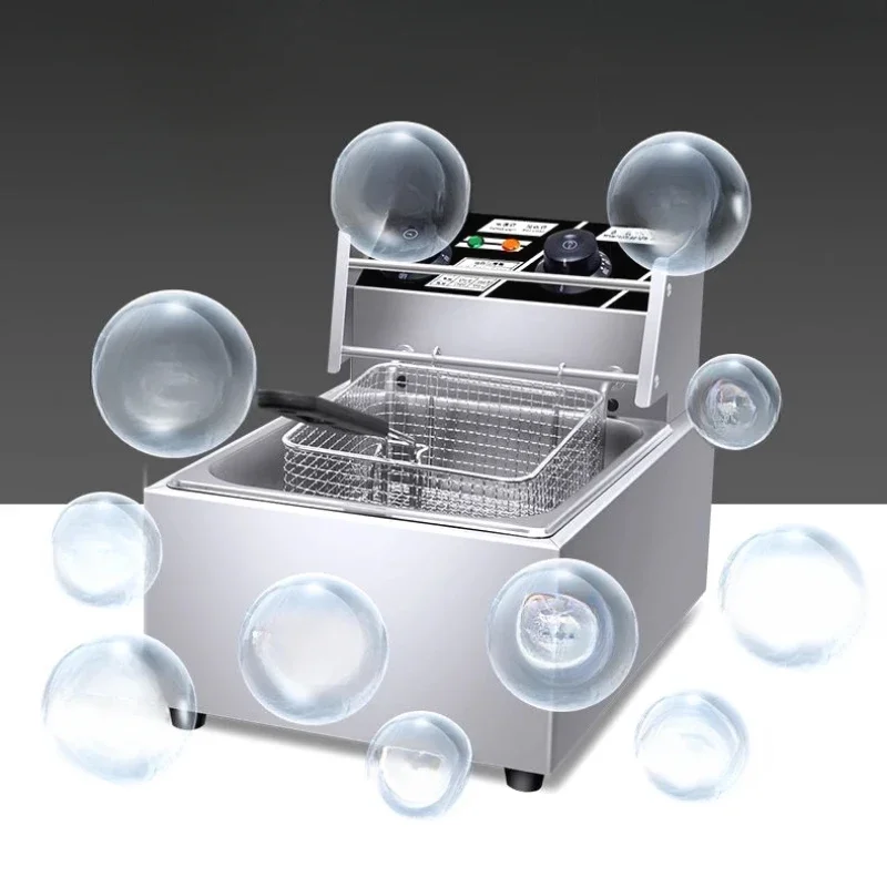 220V10l Stainless Steel Commercial Electric Frit Use Stove Single Cylinder Smokeless Chicken Dough French Fries Fryer Machine 5