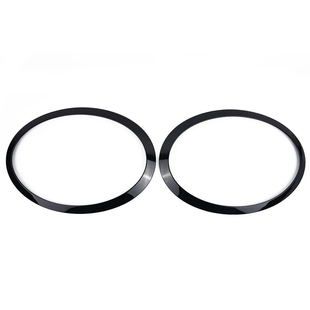 

2pcs Bright Black Car Headlight Frame For MINI F55 F56 F57 2013-2017 51712355791 51712355798 Headlamp Large Light Trim ABS