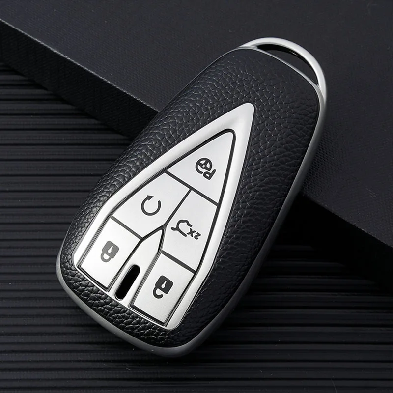 TPU Leather Shell Fob Car Key Case Cover for Changan UNIT UNIK CS35PLUS CS55 PLUS CS75 PLUS Oshan X7 X5 Car Accessorie