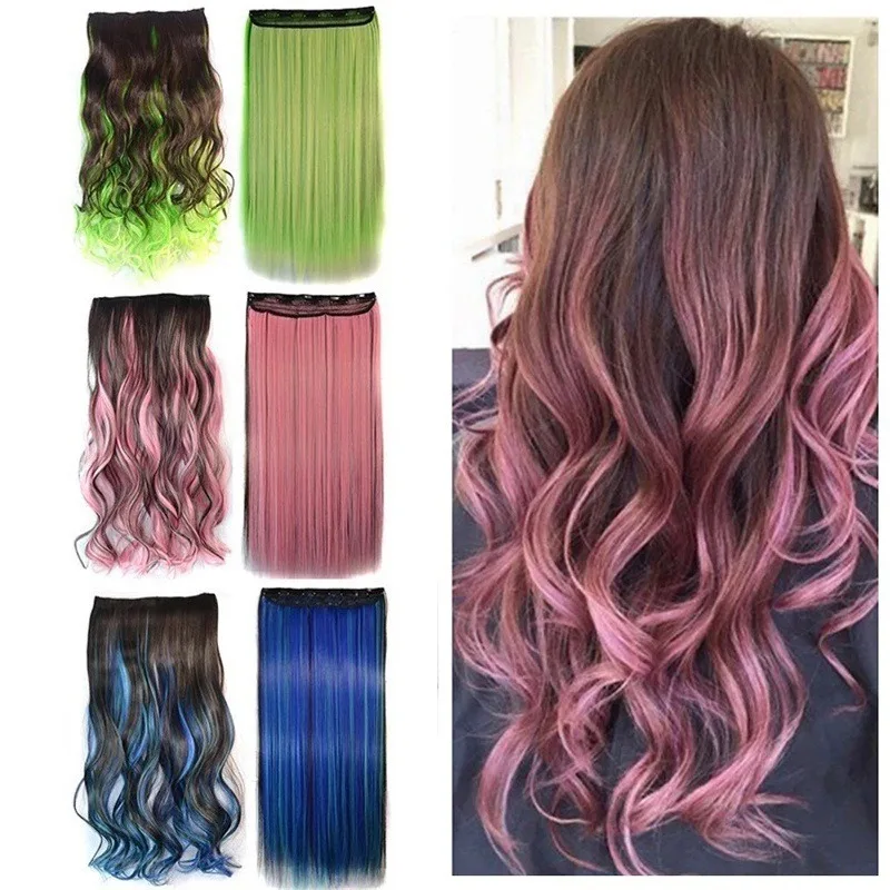 

Цельные пряди для наращивания волос с пятью зажимами