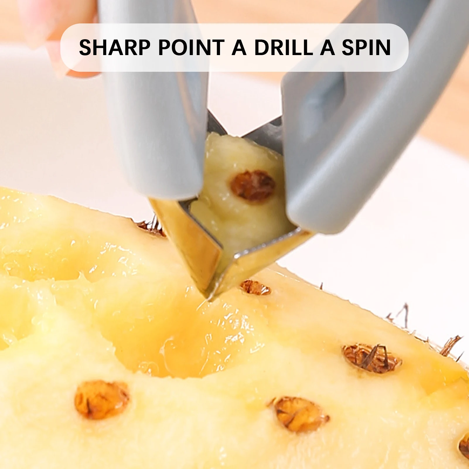 Handheld Pineapple Peeler Pineapples Eye Remover for Potato Eye Stainless Steel Pineapples Peeler Clip Fruit Shelling Tweezer Kitchen Gadget