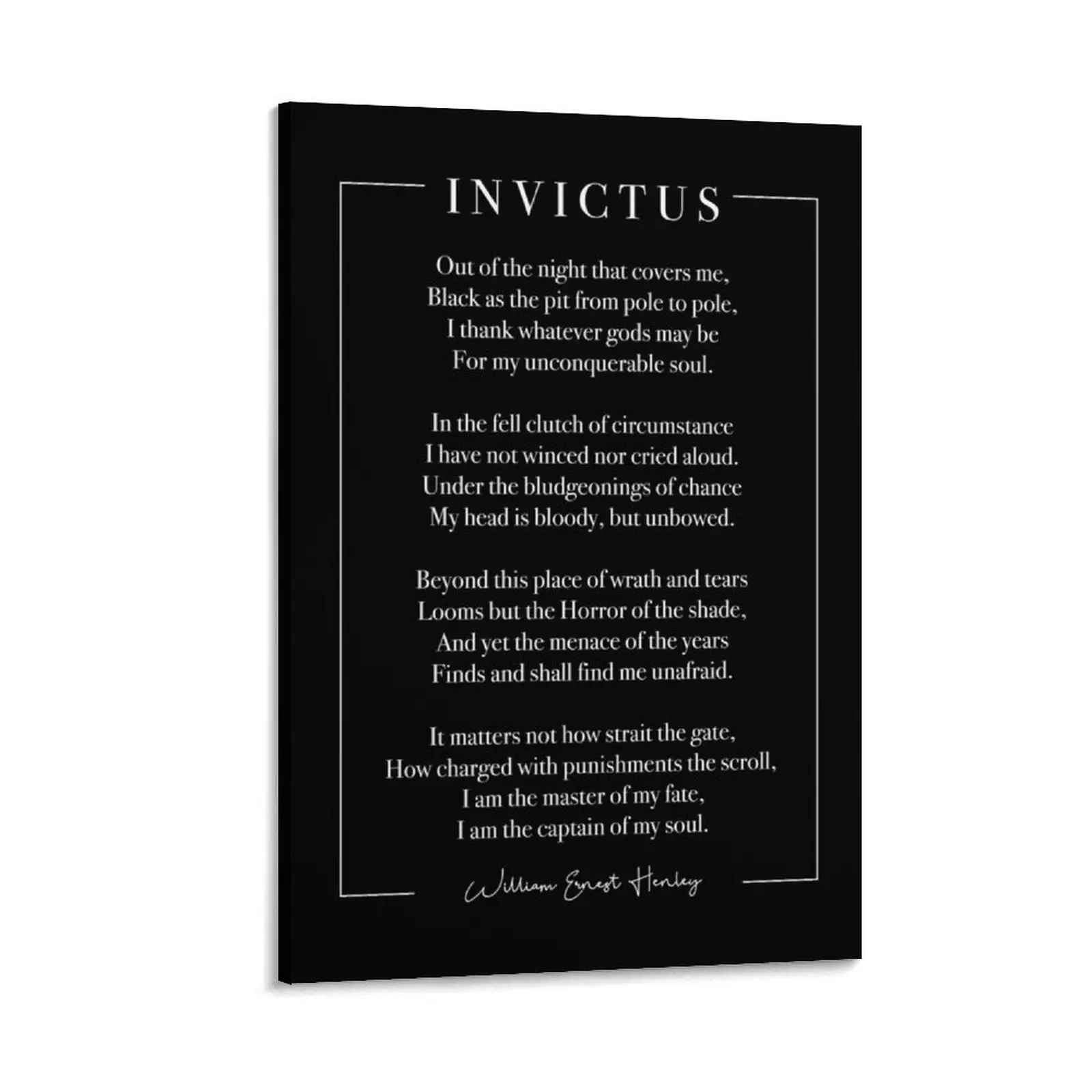 

Invictus (white) Canvas Painting painting wall art canvas painting Decorative picture