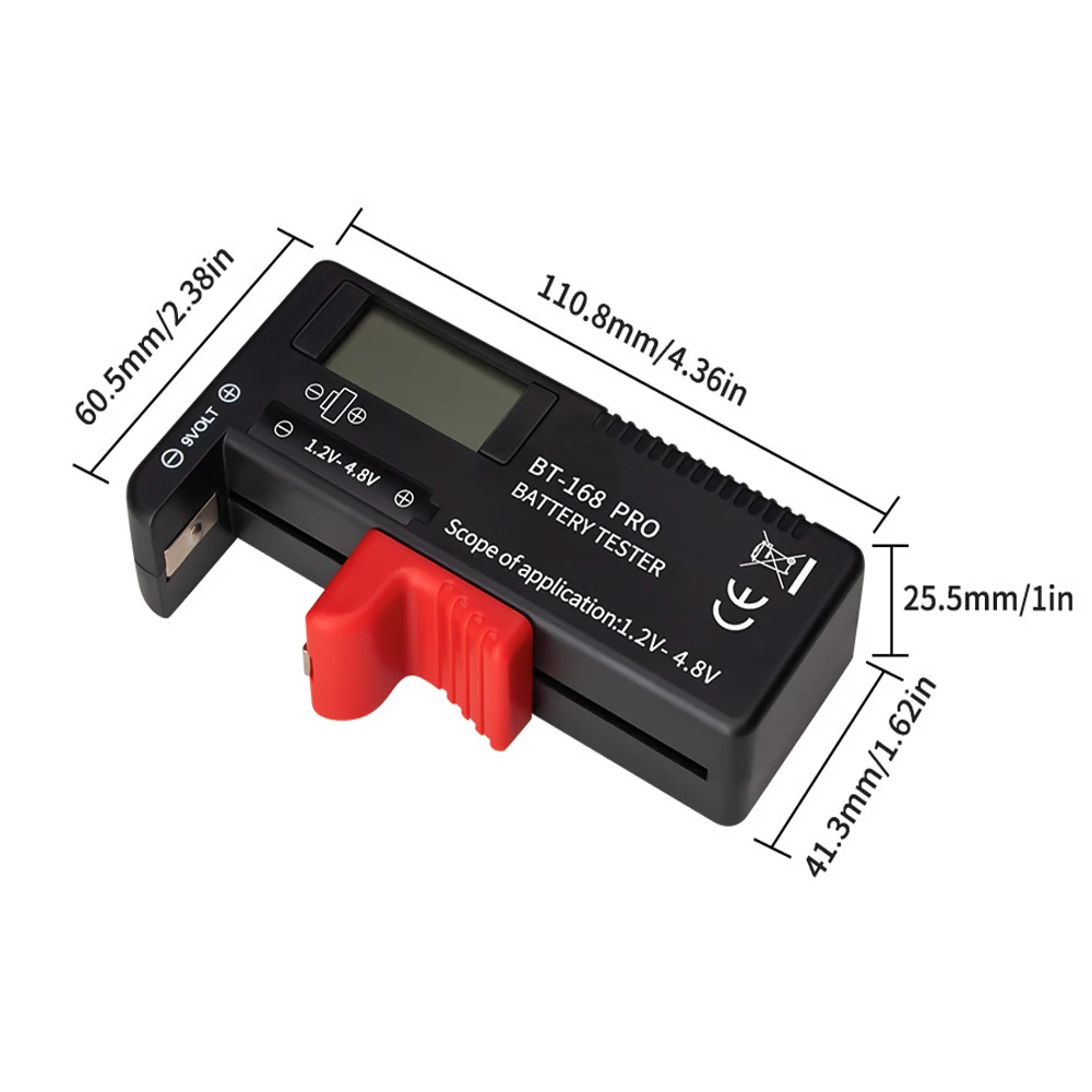 Battery Tester AA AAA 18650 Lithium Battery Level