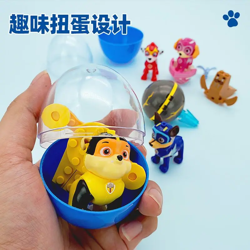 Building blocks toys paw patrol action figure toys Paw Patrol Anime Figure Mashall Chase Skye Cartoon Model Car Block Castle Compatible Brick Figure Children Christmas Toys Gifts