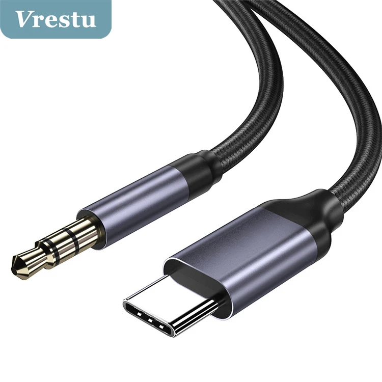 Переходник с USB Type C на 3 5 мм DAC Aux аудиокабель USBC Штекерный разъем Type-C для наушников