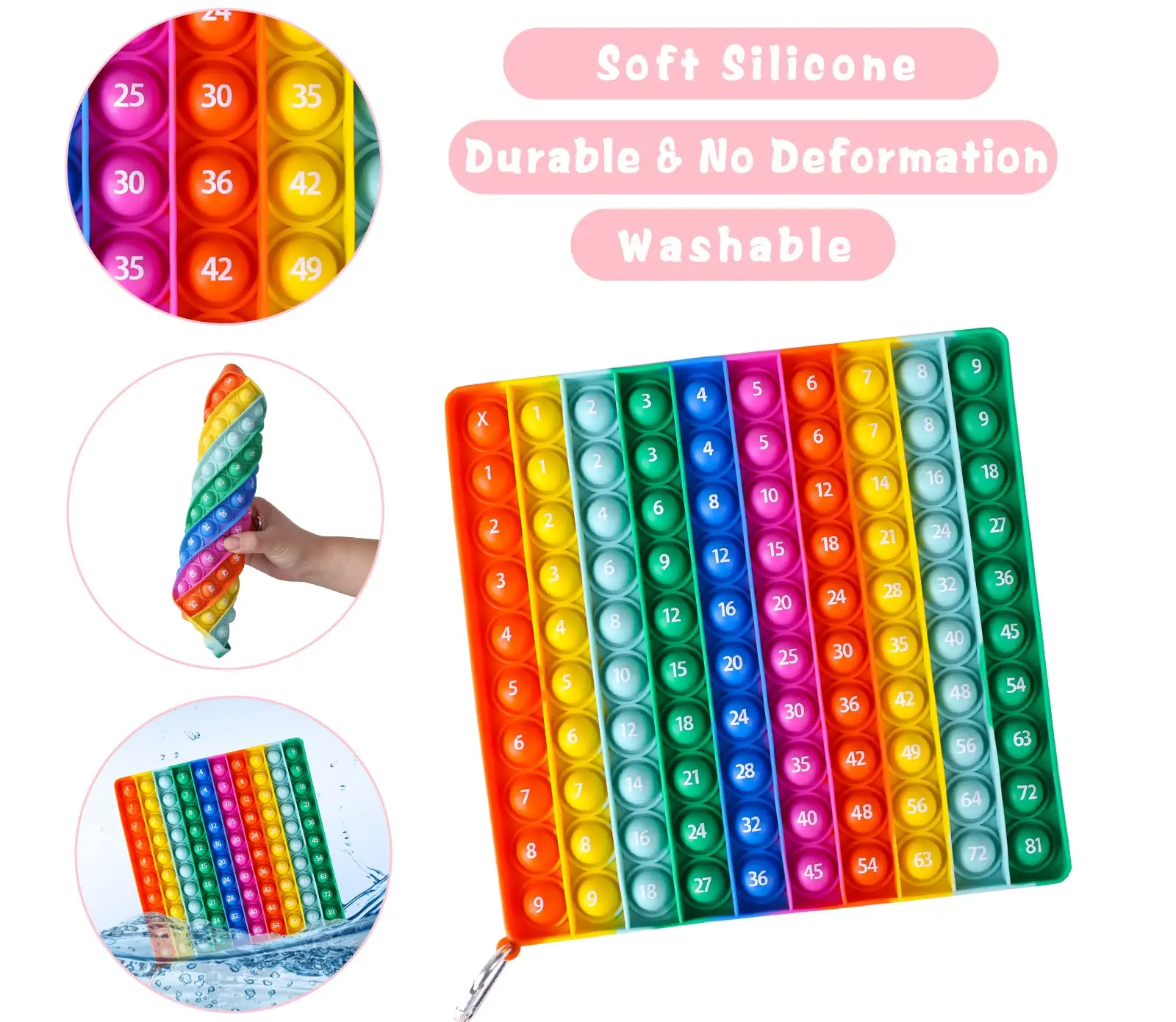 Montessori Multiplication Table 100 Digital Table Math Toys Learning Educational Toys Teaching Aids for Kids Over 5 Years 3