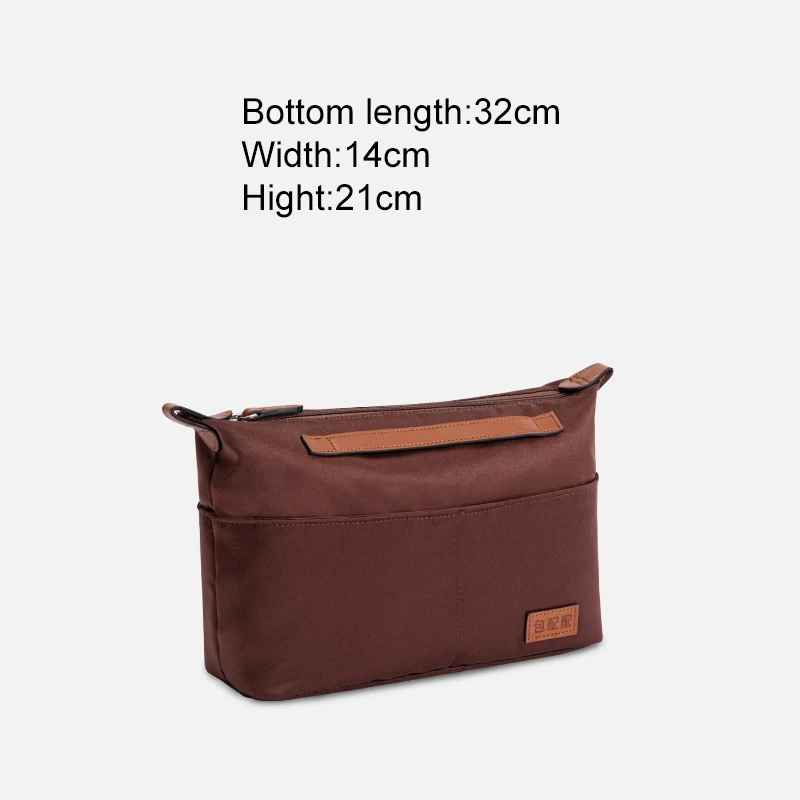  MTRSUE Organizador original de terciopelo para bolso,  organizador de bolsa de mano para mujer con cremallera de metal para  Neverfull Speedy y más (marrón, mediano) : Ropa, Zapatos y Joyería