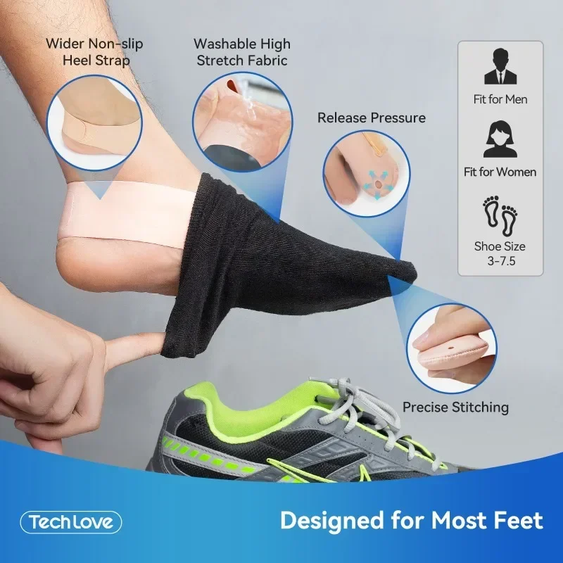 Tech Love Hallux Valgus Corrector Toe Straightener Adjustable Orthopedic Socks Relief Bunion Pain Feet Protector Foot Care Tools