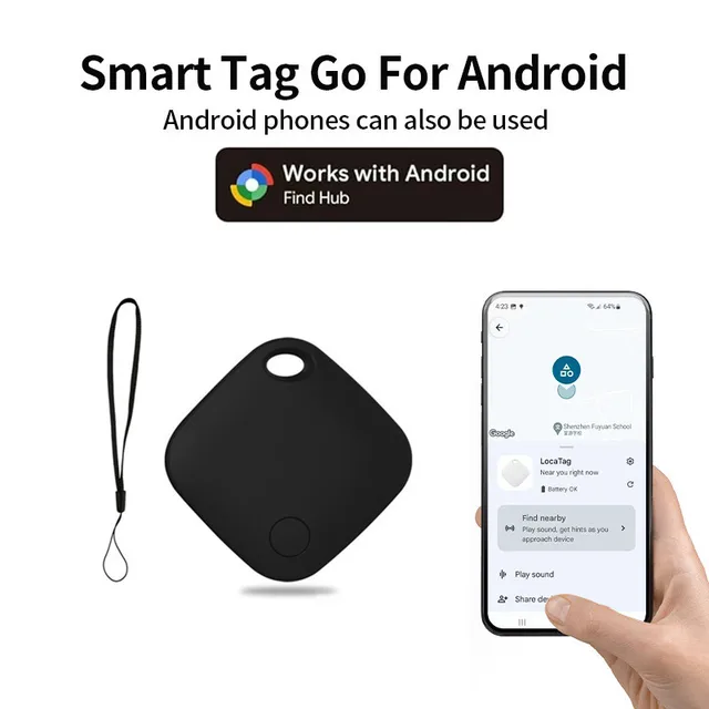 Android Air Tracker Tags Bluetooth Search Tracker Smart Tag Works with Google Find Hub APP Tracking Locator Device Item Finder