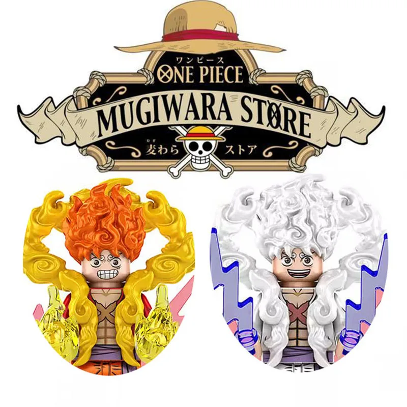 

TP051 TP052 ONE PIECE Building Block Anime Figure Five Gear Luffy Puzzle Assembly Toy Bricks Children Festival Gift Wholesale