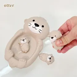 Kids' Otter Bath Toy Set - Stackable Floating Fun (Ottet)