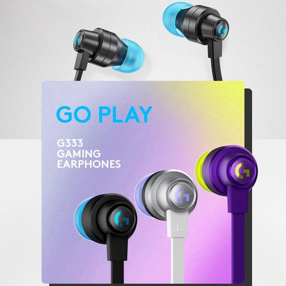 Logitech G333 Gaming Headset with Microphone 3.5mm Professional Gaming USB Headset for Laptop PC LOL Earphone
