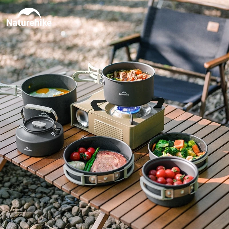 Naturehike Lightweight Tableware Pot Frying Pan Kettle Folding