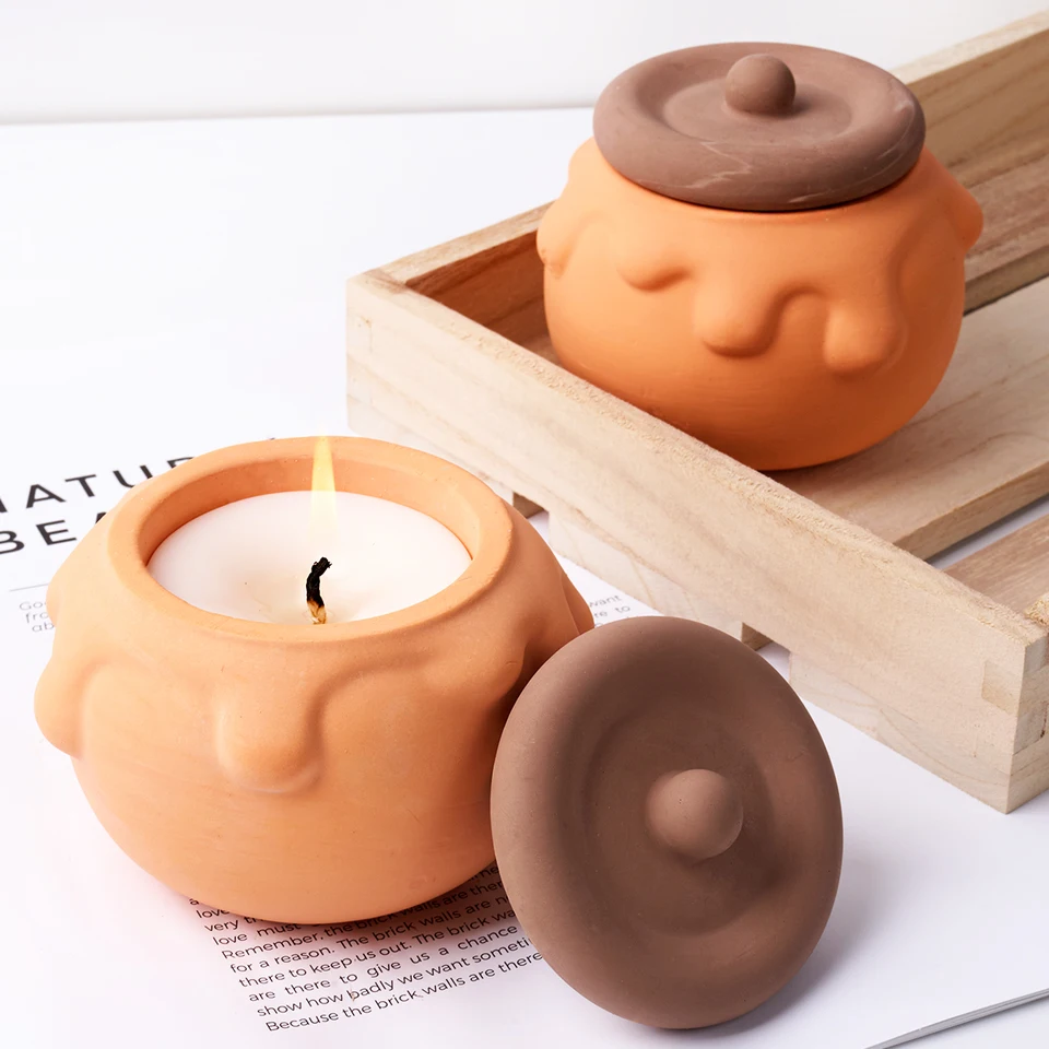 2 Stampi In Silicone Per Candele E Portacandele Fai-da-te, Forma Vaso Intrecciato, Riutilizzabili, Resistenti Al Calore 220°C