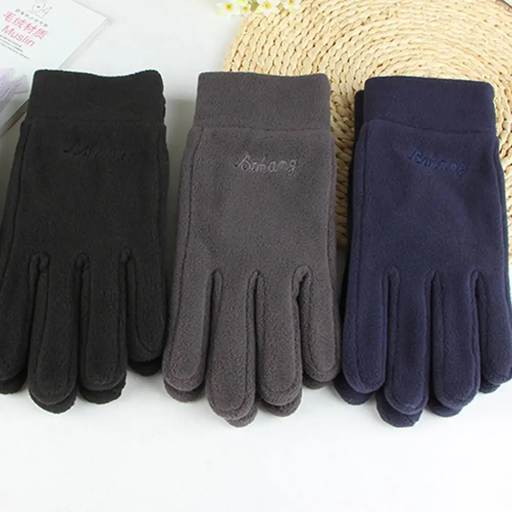 

Winter Gloves Men Women Winter Polar Fleece Gloves for Outdoor Cycling Driving Warm Windproof Non-slip Soft Thickened Resistance