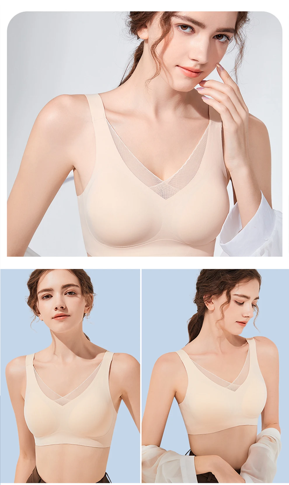 Seamless Prosthetic Breast Bra - Lightweight Mastectomy Bra