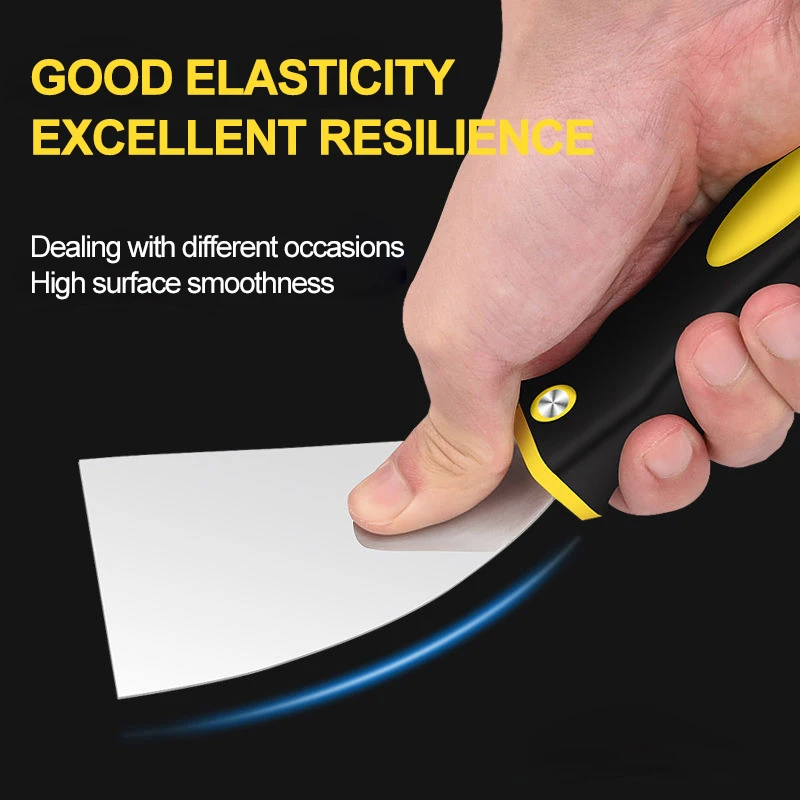 Putty Knife Scraper Drywall Spatula Wall Scraper Paint Scraper 1/1.5/2/2.5/3/4/5 Inch Multifunctional Putty Knife Stainless Steel Spatula Putty Scraper Cleaning Spatula DIY Construction Tools