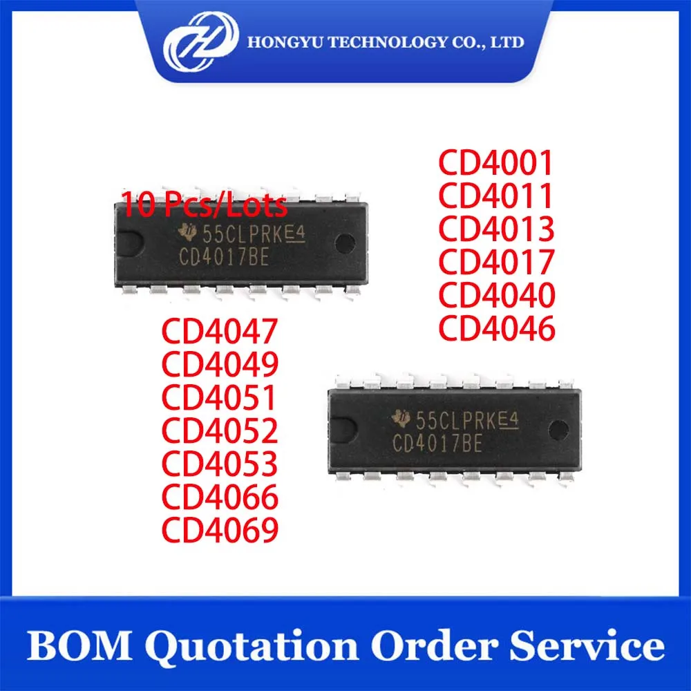 Using Cd4010 10 Pieces CD4001 CD4011 CD4013 CD4017 CD4040 CD4046 CD4047 CD4049 ...