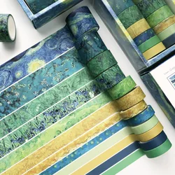 Vintage Chinese Palace Style Washi Tape Set - 12 Pcs for Scrapbooking & DIY Stationery (A - 6)