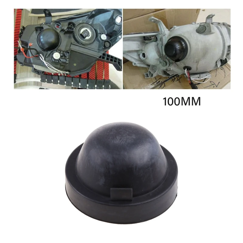 

Headlamp Retrofit-Rubber Housing Seal Waterproof Dust Cover for LED Headlight Conversion Retrofit-LED Bulb