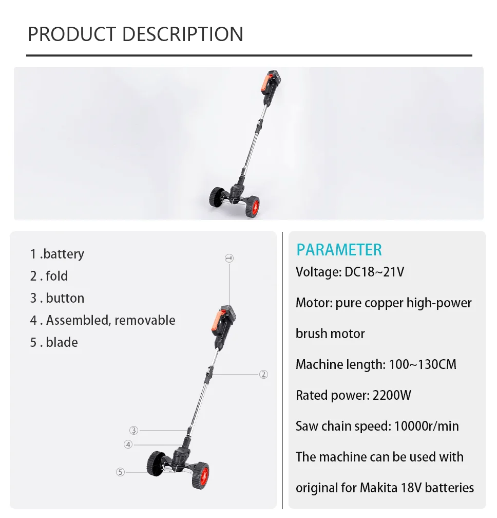 Roue De Débroussailleuse à Corde, Accessoire De Support Auxiliaire Pour