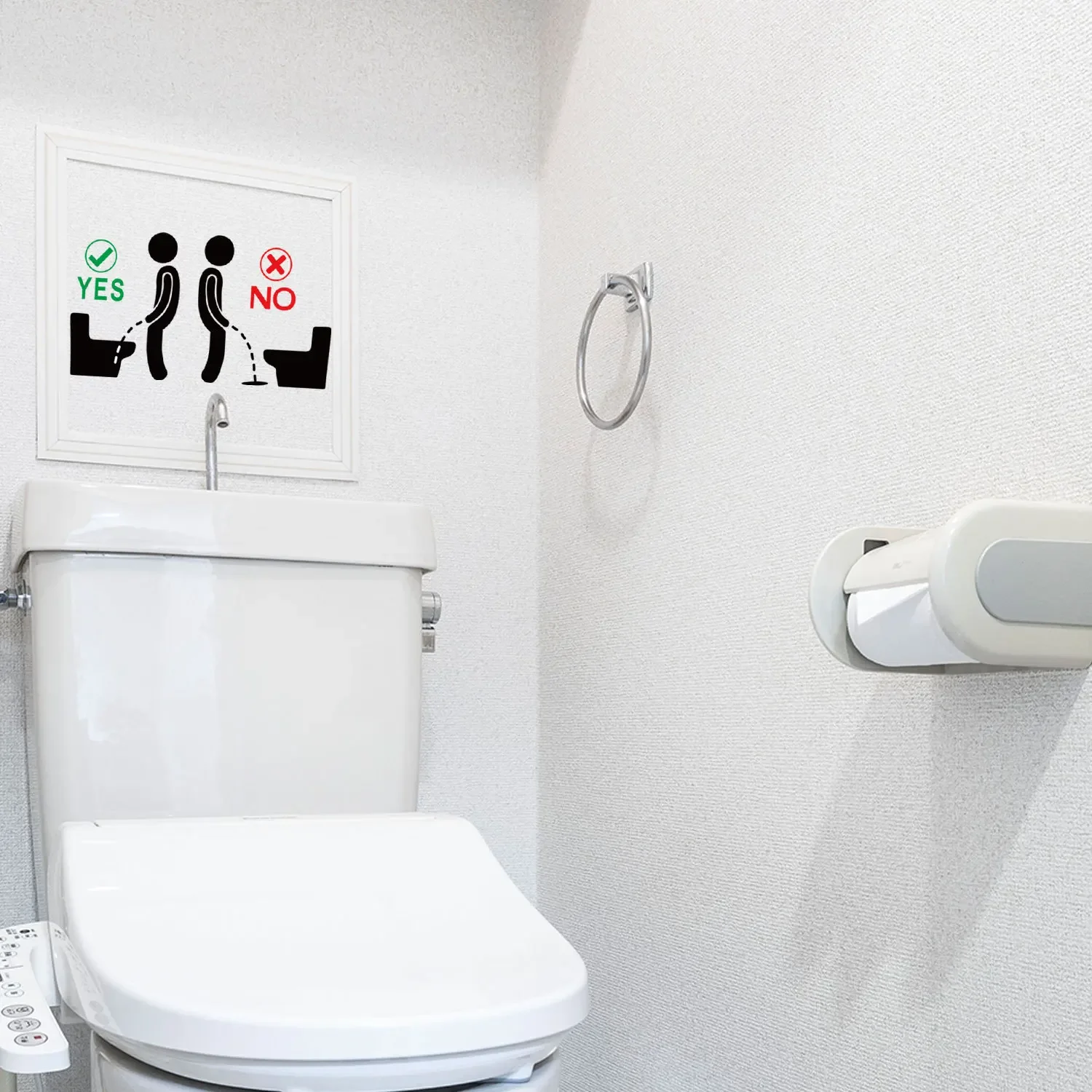 toilet wall stickers toilet stickers Toilet Sticker Funny Man WC Sticker Removable Toilet Stickers Bathroom Decoration Self-adhesive Wall Stickers Home Decor
