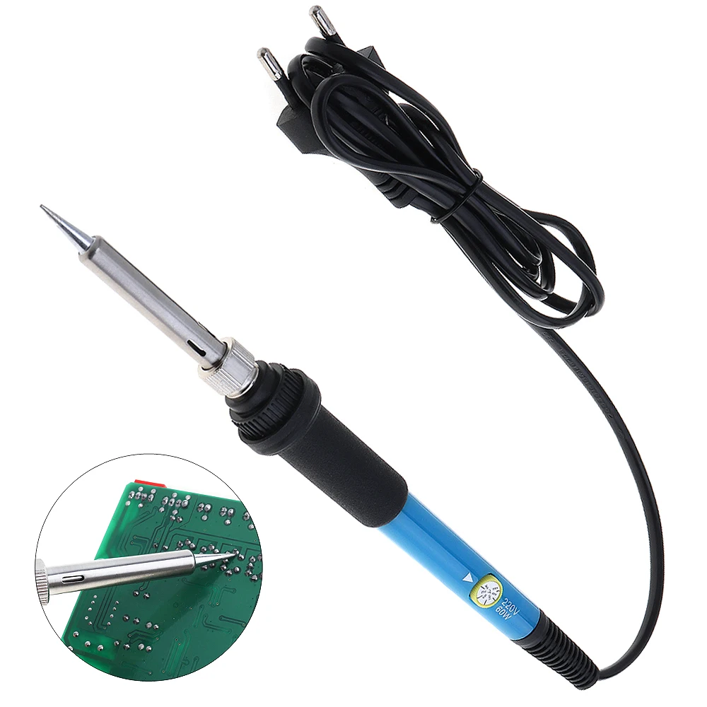 110V 220V 60W Adjustable Temperature Electric Soldering Iron Gun Repair Hand Tools with US EU Plug for Electric Welding Heating