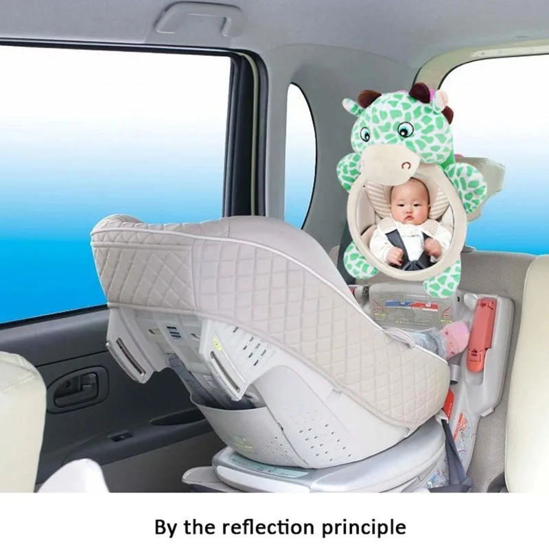 Cute Baby Car Mirror Safety Car Seat Mirror Rear Facing Cars Seat Wide Crystal Clear View Shatterproof Kids Monitor
