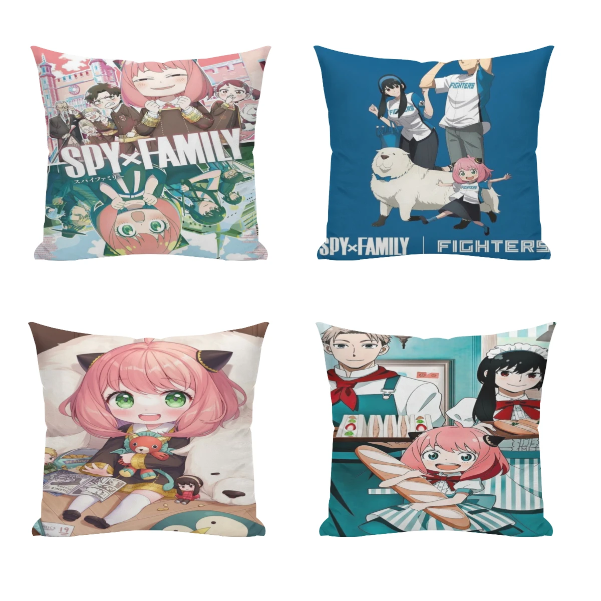 

Spy X Family Anime Cushion Cover 45x45cm Home Decor Sofa Pillow Home Pillowcase
