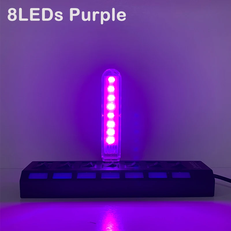 ตัวเลือกสินค้า โคมไฟตั้งโต๊ะ LED สีสวย 4 ดวง ประหยัดไฟ USB