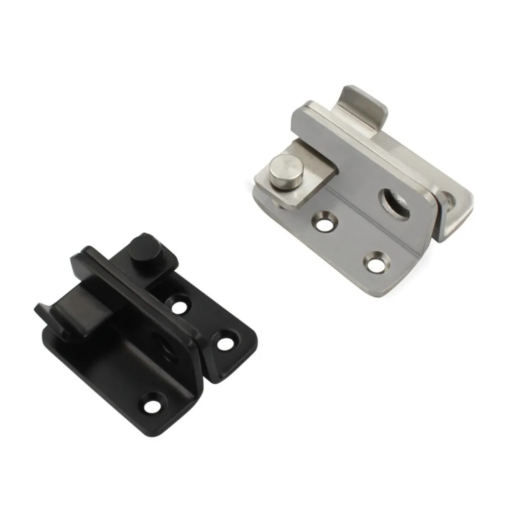 Door latch cabinet latch door bolt Anti-theft Sliding Door Lock Bolts Padlock Clasp Stainless Steel Gate Safety Lock Catch Cabinet Latches Fitting