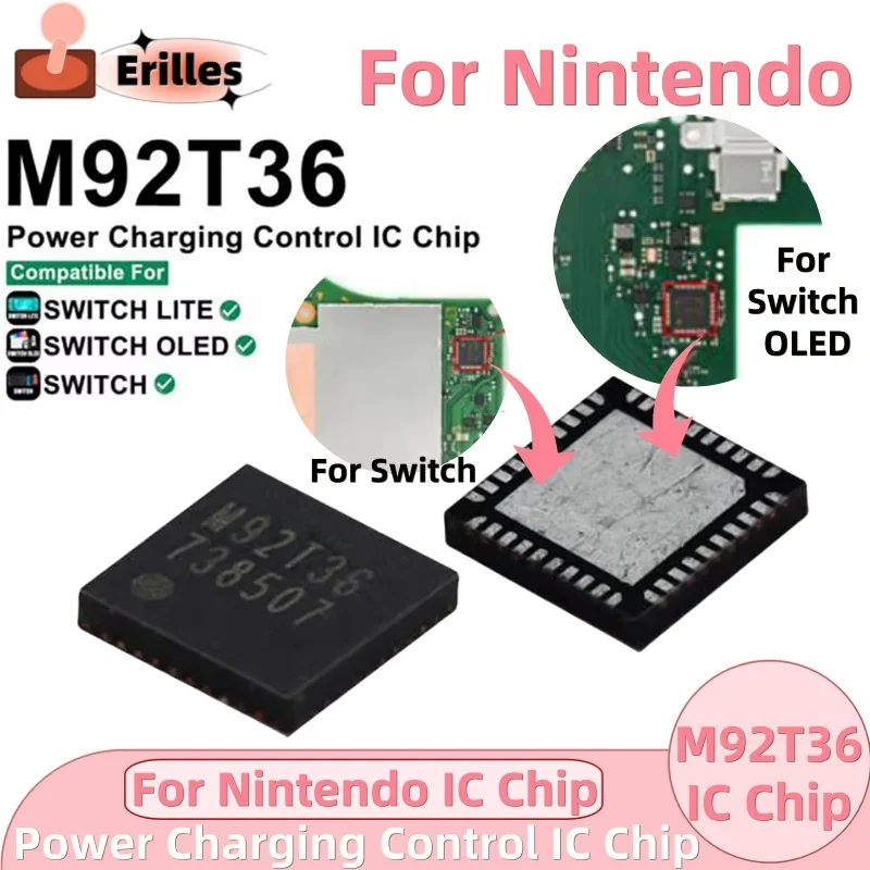 2/5/10 個 M92T36 電源充電制御 IC チップ任天堂スイッチ/Lite/OLED