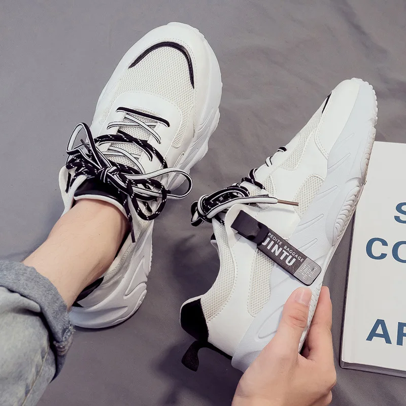 

Men's Sneakers Fashion Casual Running Shoes Summer Gym Fitness Trainers Light Breathable Comfort Outdoor Platform Jogging Shoes