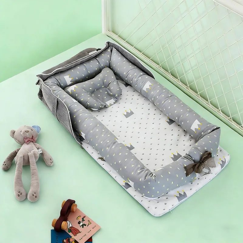 2026 New Portable Travel Baby Crib Infant Bed with Shoulder Bag Lightweight Baby Nest Bed Foldable Bassinet for Newborns Sf46afadf526b4837a9e53b95a5e9e3b5f