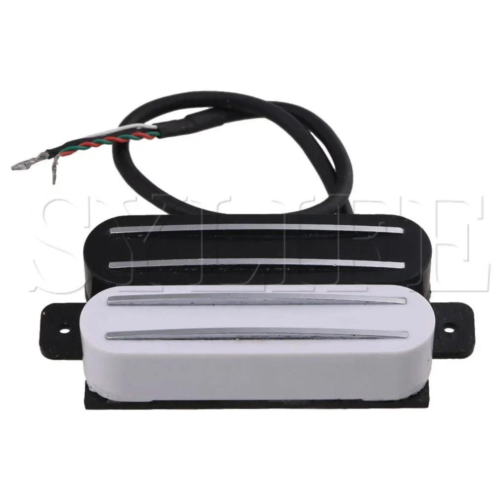 

18K Electric Guitar Humbucker Neck Twin Pickup Dual Rail Black White