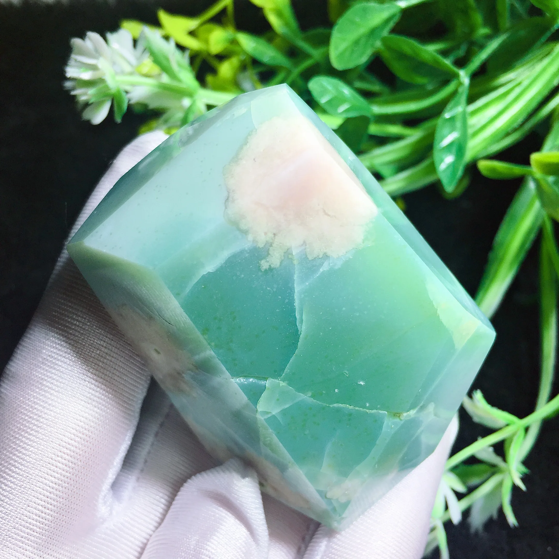 Green Flower Agate Freedom 2409