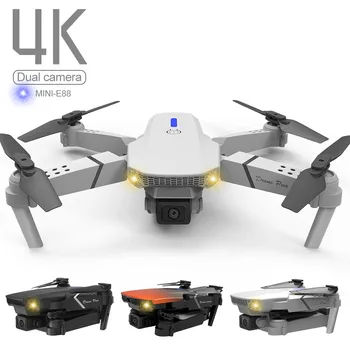 New 2023 E88Pro RC Drone 4K Professinal With 1080P Wide Angle HD Camera Foldable RC Helicopter WIFI FPV Height Hold Gift Toy