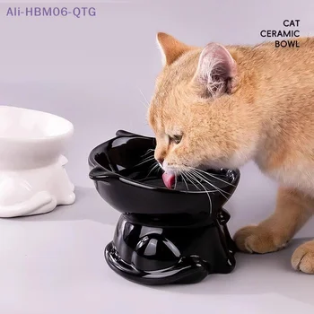 [Nuovo] Ciotola Anti-Ribaltamento per Gatti con Protezione del Collo, Ciotola Inclinata con Gambe Alte, Ciotola per Cibo e Acqua per Gatti di Grande Capacità