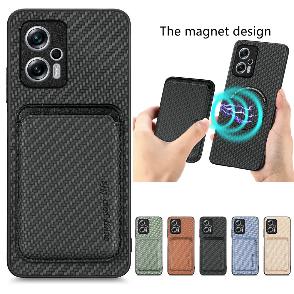 Leather Card Magnetic 2-IN-1 Detachable Back Phone Case