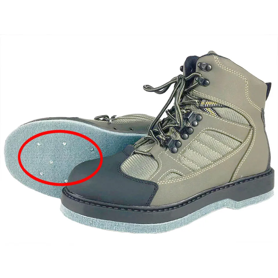 Fly Fishing Wading Upstream Hunting Shoes, Felt Sole Fishing Boots, Professional Reef Rock Shoes for Waders