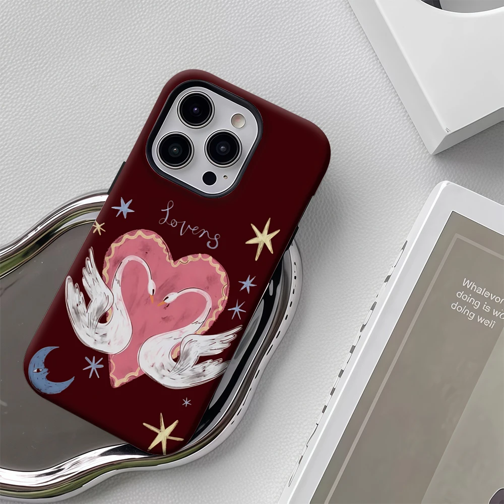 Celestial Lovers Magnetic Tough Phone Case - Double-Layer Protection