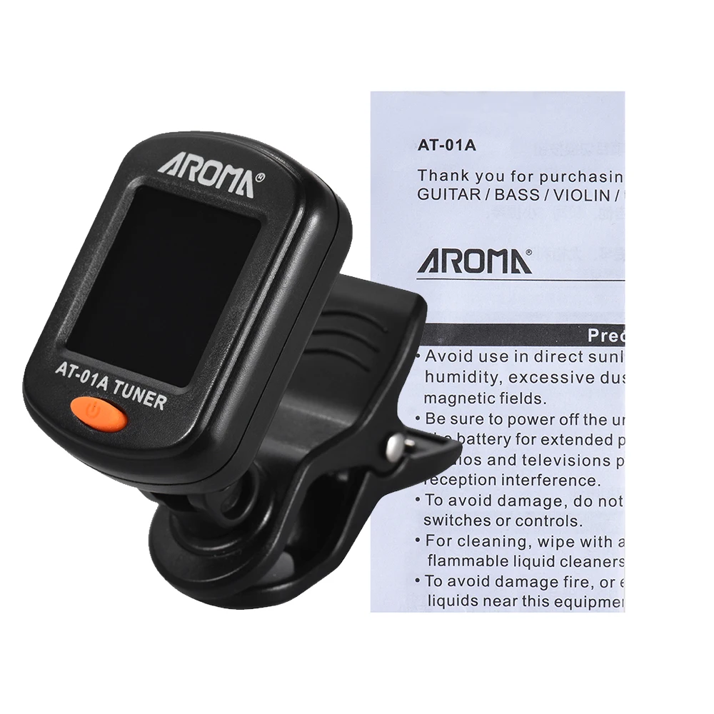 Rotatable Clip-on Tuner with LCD Display