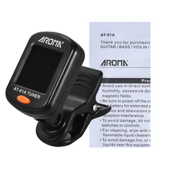 Rotatable Clip-on Tuner with LCD Display (Black)