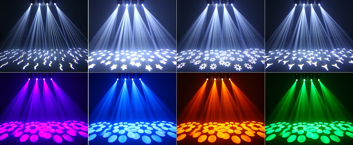 Description Picture 5 of itemSomspot 100W RGB Moving Head Light Gobo Beam Stage Effect Light Projector DMX512 For DJ Disco Bar Nightclub Wedding Party