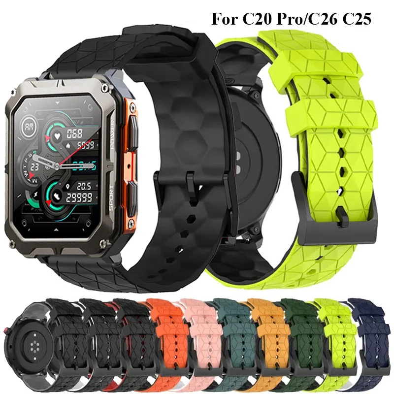 Soft Silicone Sport Wristband - 22mm Watch Strap Accessory