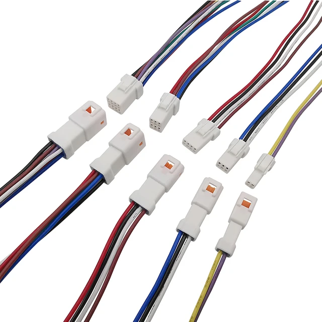 Kit 2 Connettori Impermeabili Auto 8 Pin FW-C-8M-B – Maschio E Femmina, Con Terminali E Guarnizioni In Gomma, Per Cablaggi Automobilistici